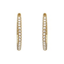 Octagon Huggie Hoops.