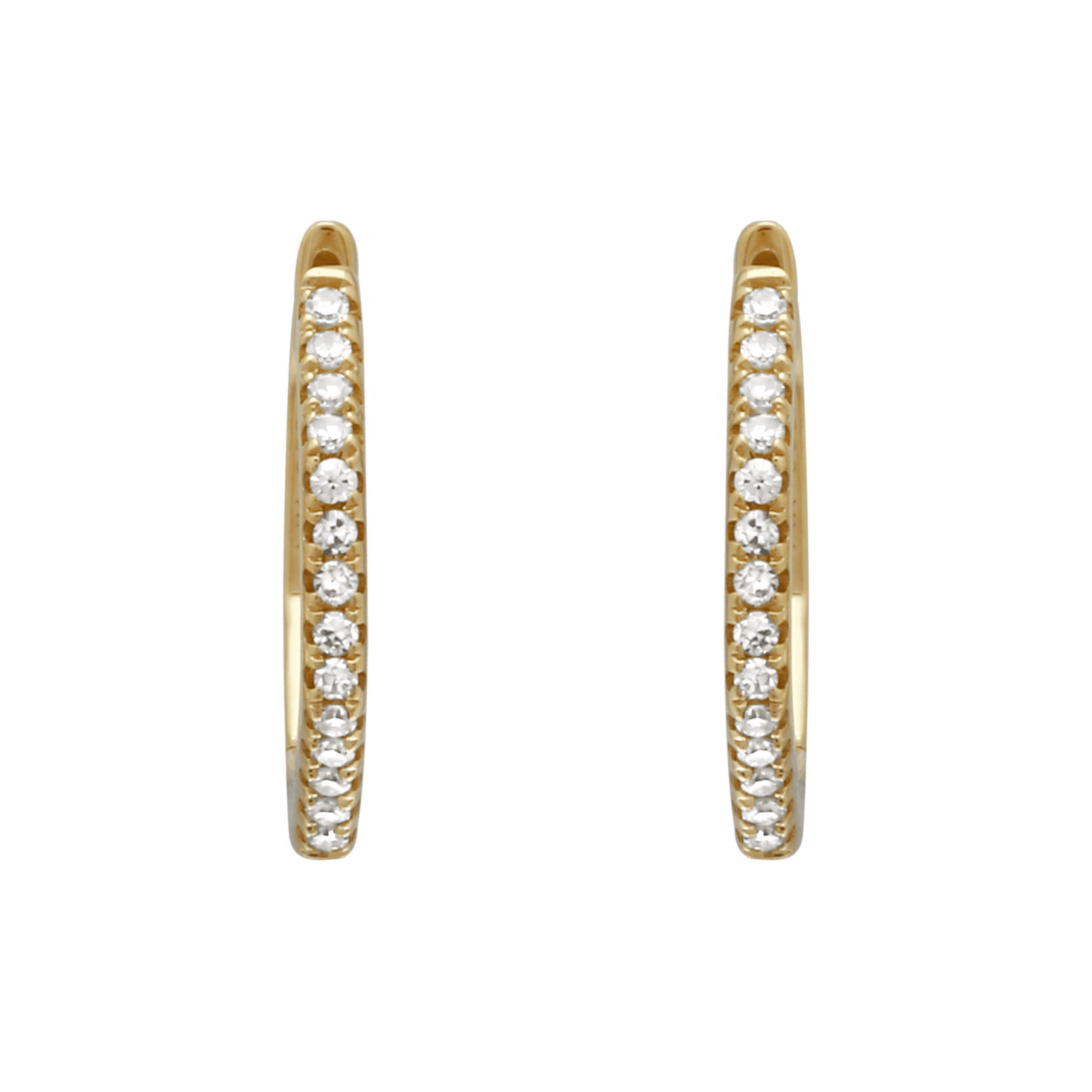 Octagon Huggie Hoops.