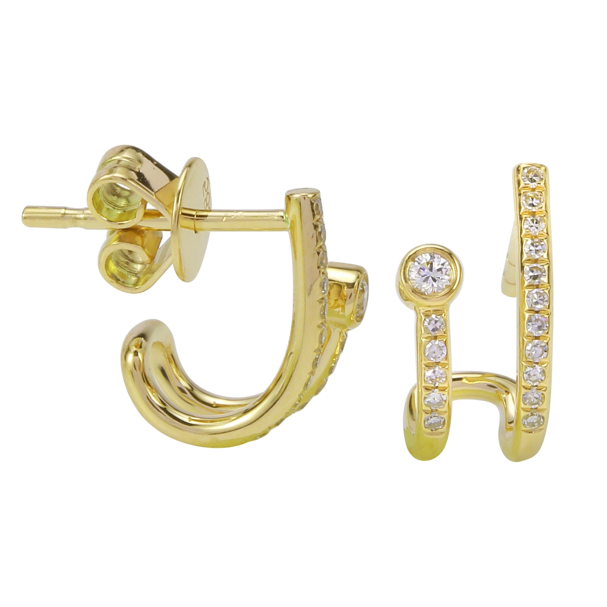 Bezel Lobe Cuff Studs.