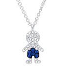 Gemstone Boy or Girl Charm Necklace.