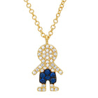 Gemstone Boy or Girl Charm Necklace.