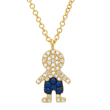 Gemstone Boy or Girl Charm Necklace.