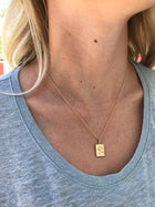 Rose Tag Pendant.