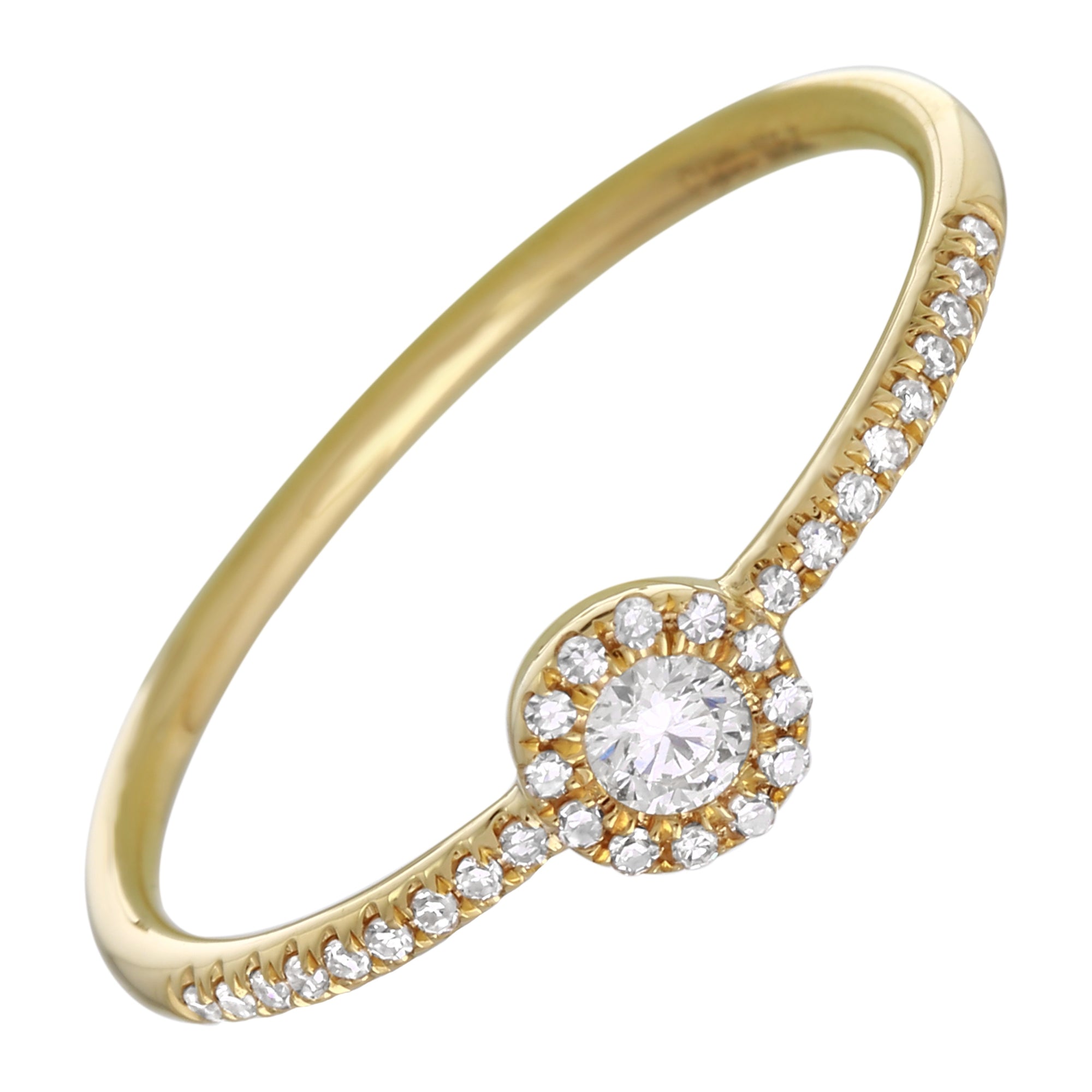 Diamond Halo Stack Ring.
