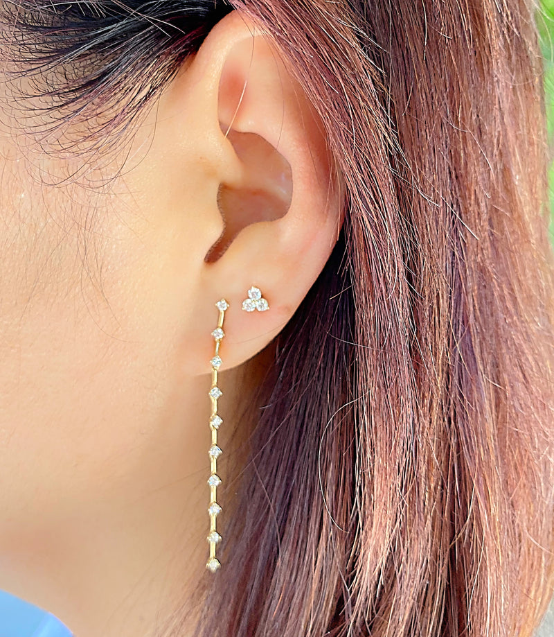 Diamond Splash Single Earring.
