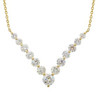 Diamond Chevron Station Necklace.