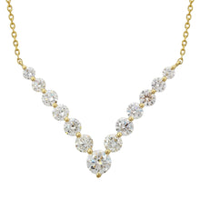 Diamond Chevron Station Necklace.