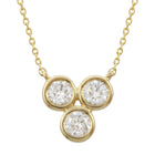 Bezel Cluster Necklace.