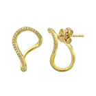 Looped Cuff Lobe Stud Earrings.
