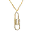 Paperclip Pendant Necklace.