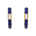 Blue Enamel Huggies.