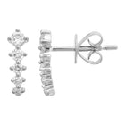 Curved Diamond Cuff Studs.