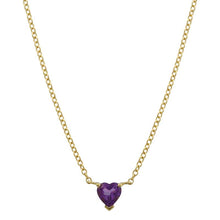 Heart Cut Solitaire Necklace.