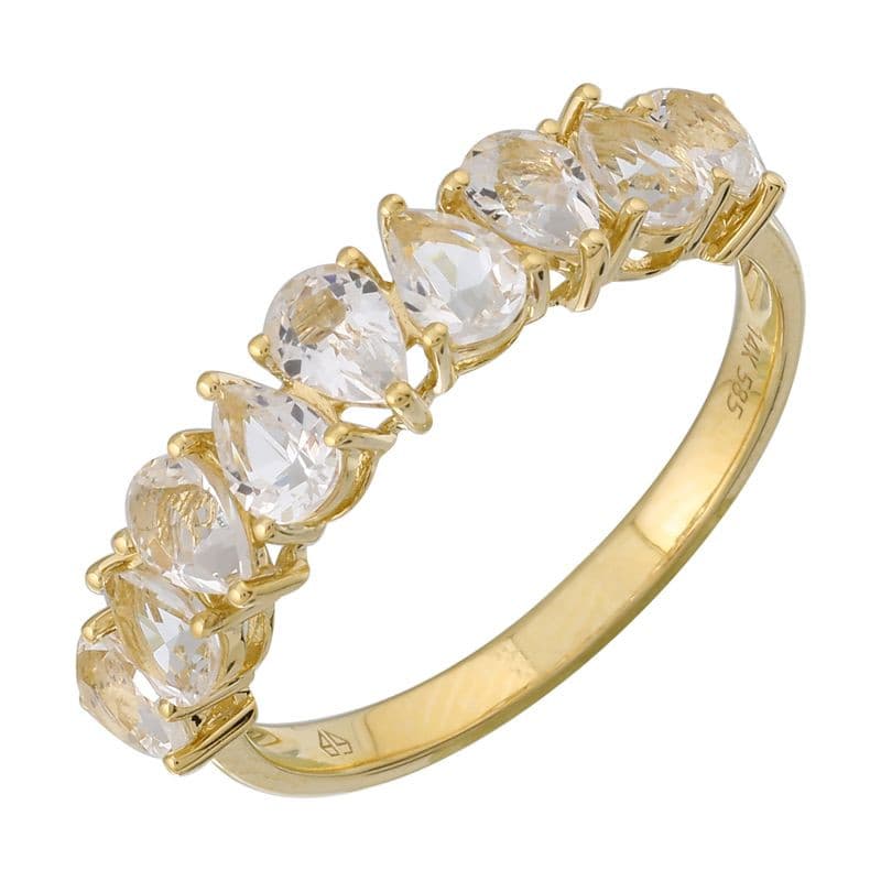 Pear Shape Gemstone Ring.