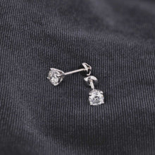 1 Carat 4-Prong Lab Diamond Stud Earrings.