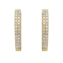 Diamond Hoops, 15mm.