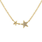 Star Pair Pendant Necklace.