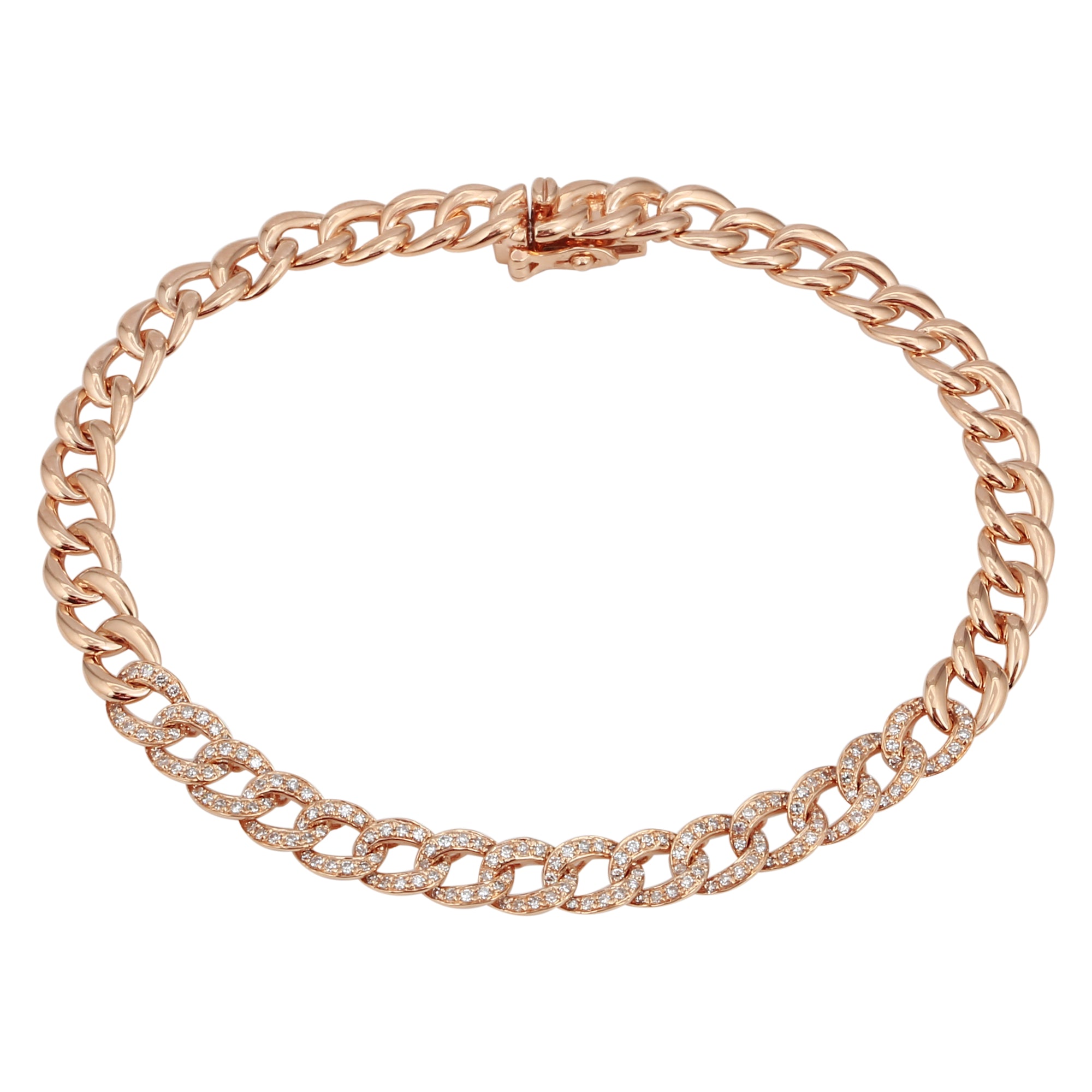 Diamond Cuban Curb Bracelet.