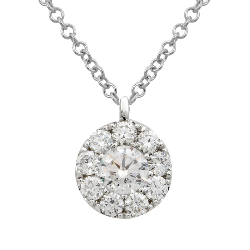 Halo Pendant Necklace.