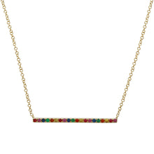 Rainbow Sapphire Necklace.