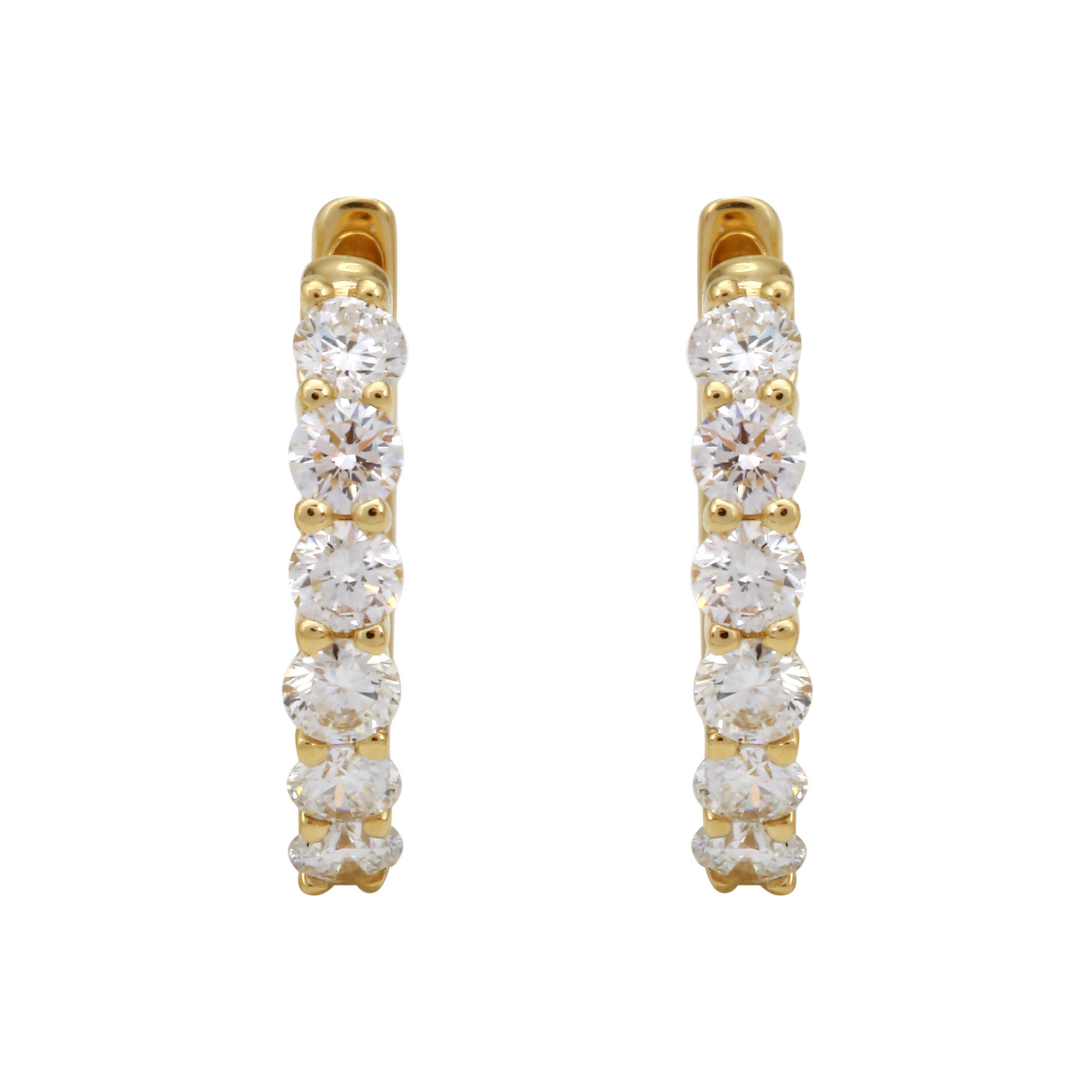 Lab Diamond Hoops.