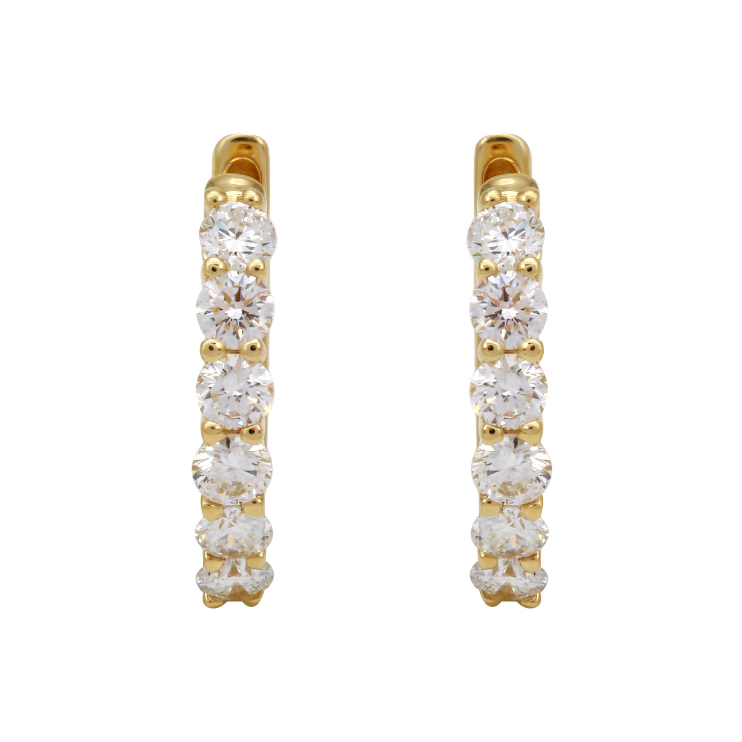 Lab Diamond Hoops.