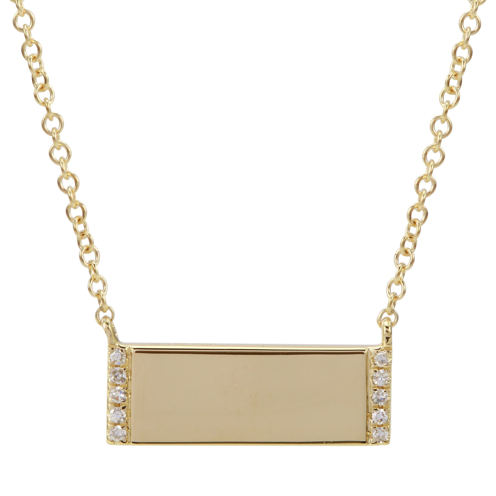 Engravable Bar Pendant.