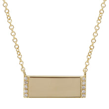 Engravable Bar Pendant.