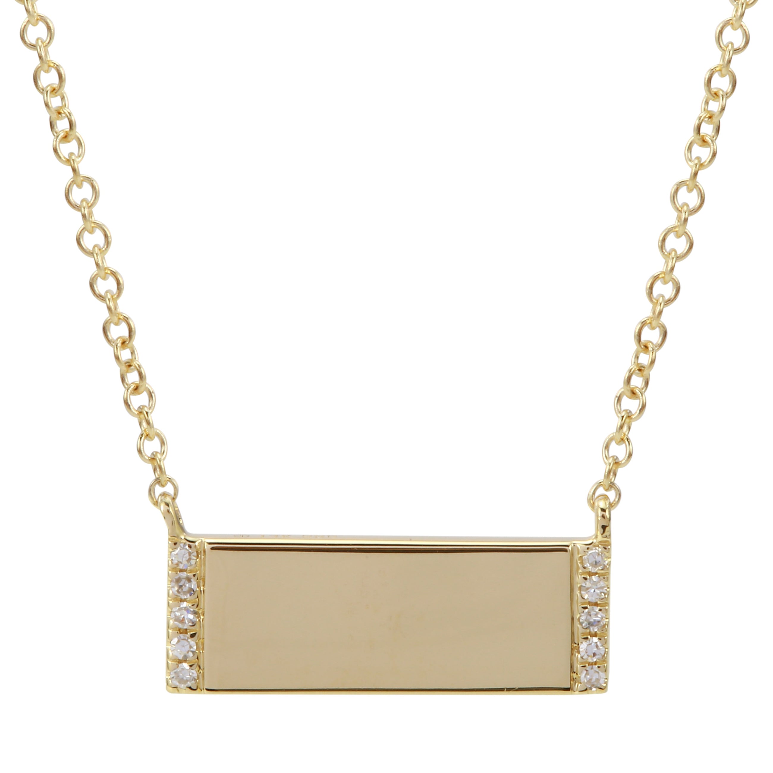 Engravable Bar Pendant.