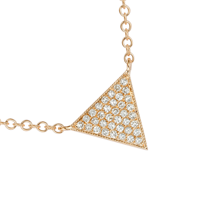 Floating Triangle Pendant.