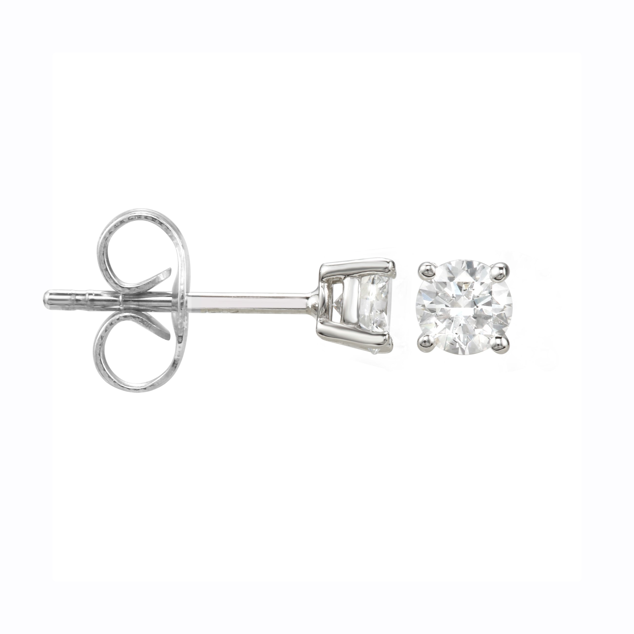 Diamond Stud Earrings 3/8 Carat.