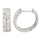 Wide Diamond Hoops.