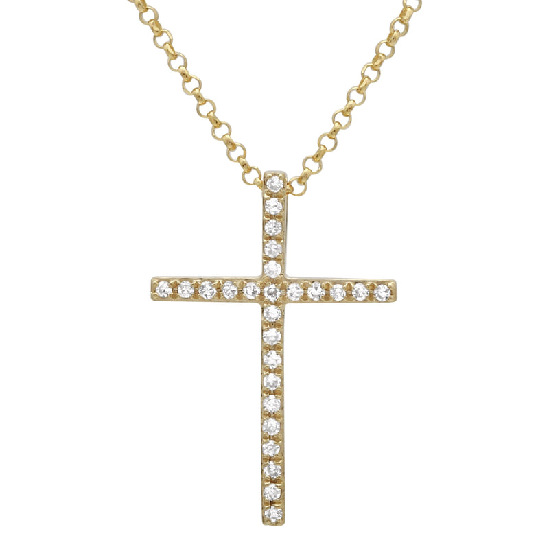 Diamond Cross Necklace.