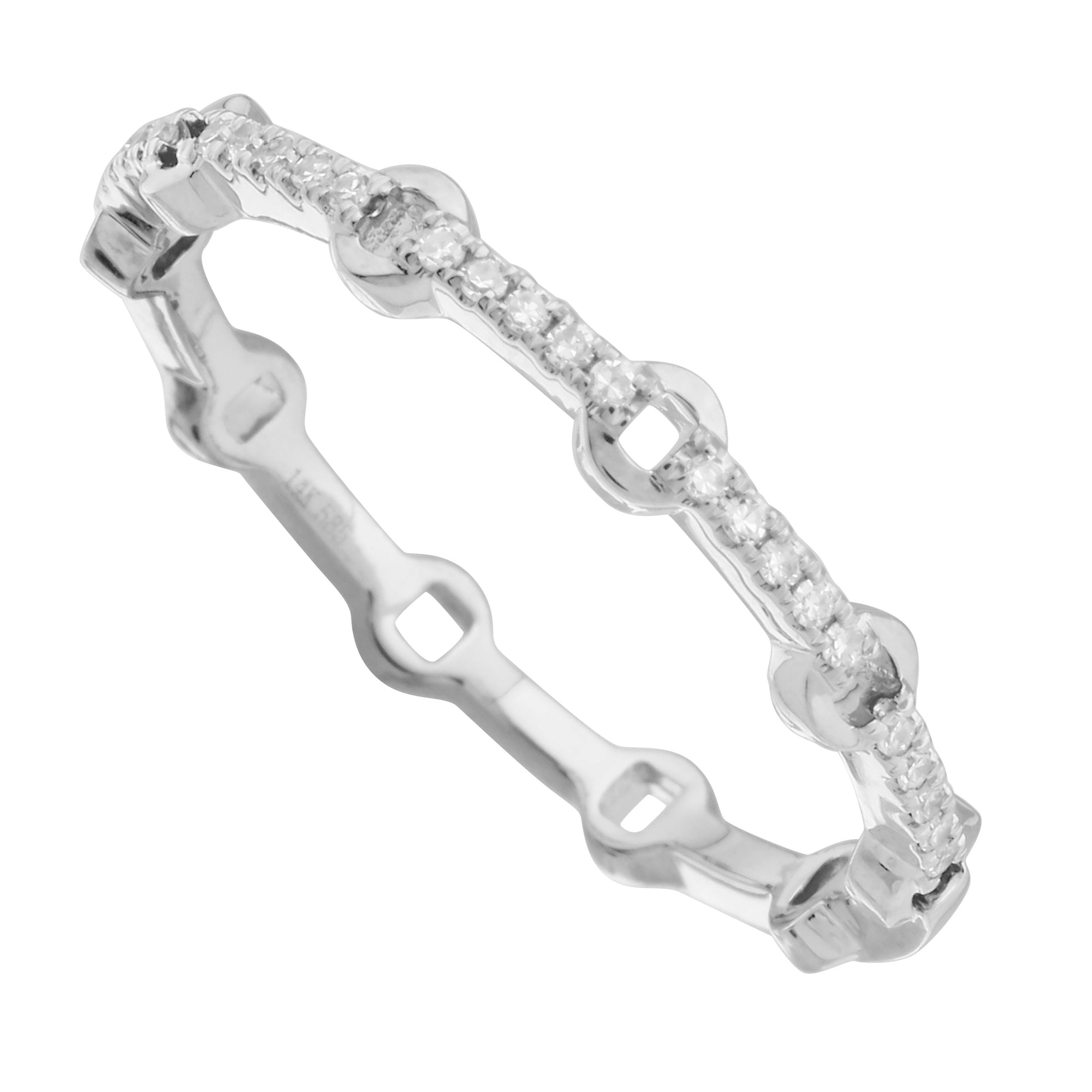 Diamond Design Stack Ring.