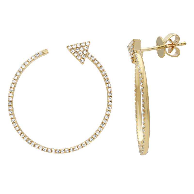 Arrow Hoop Earrings.