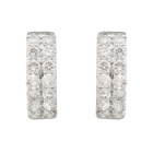 Wide Diamond Hoops.