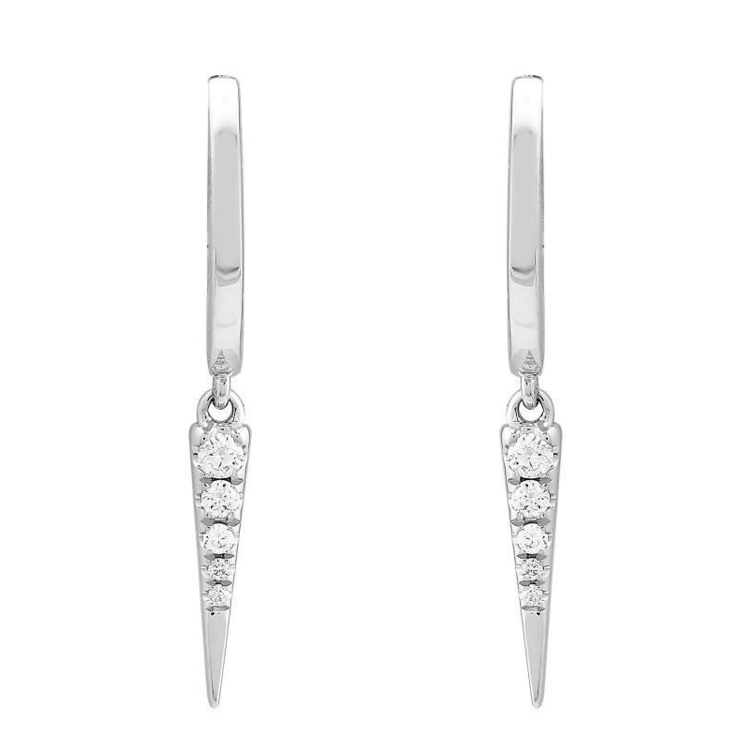 Drop Spike Hoops.