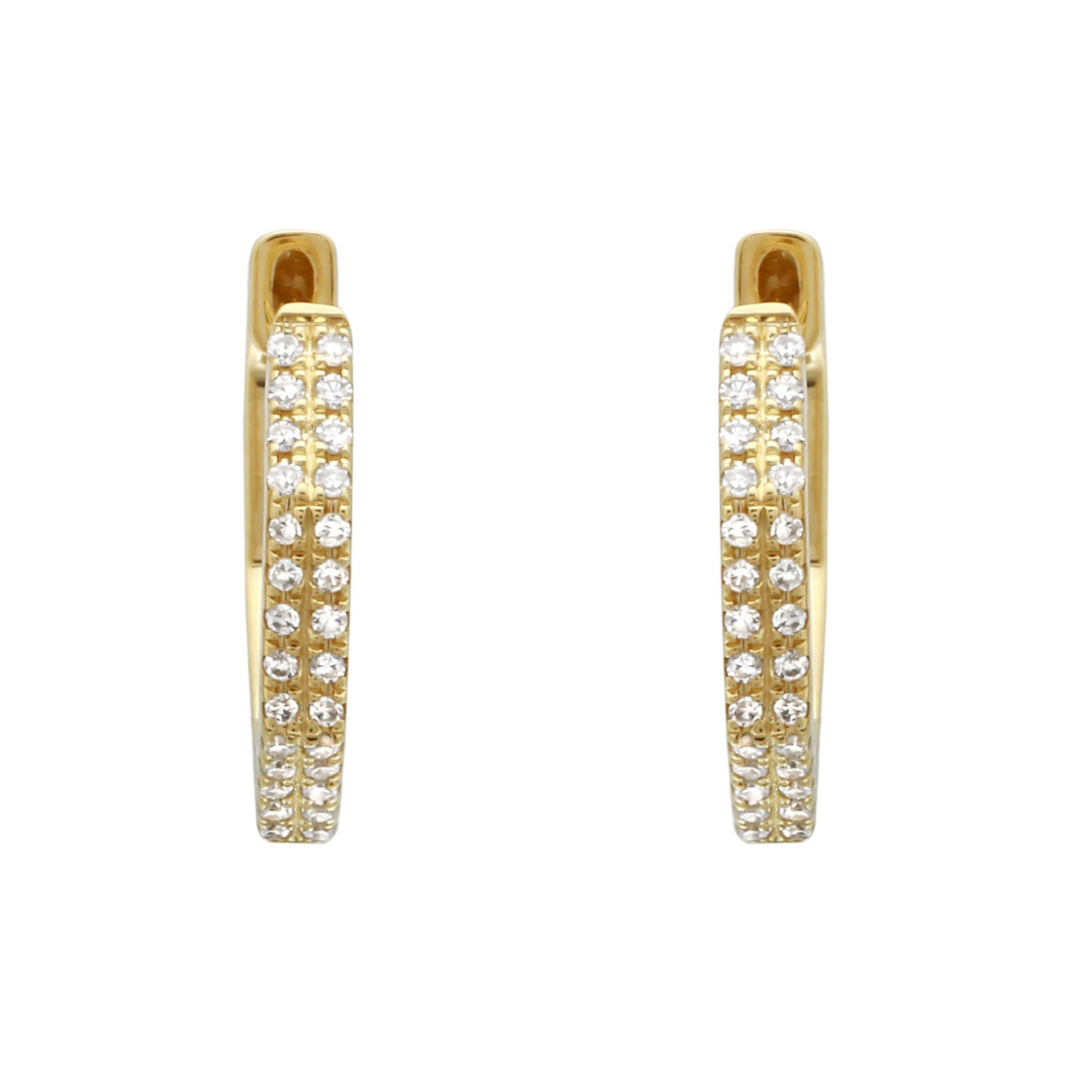 Diamond Octagon Hoops.