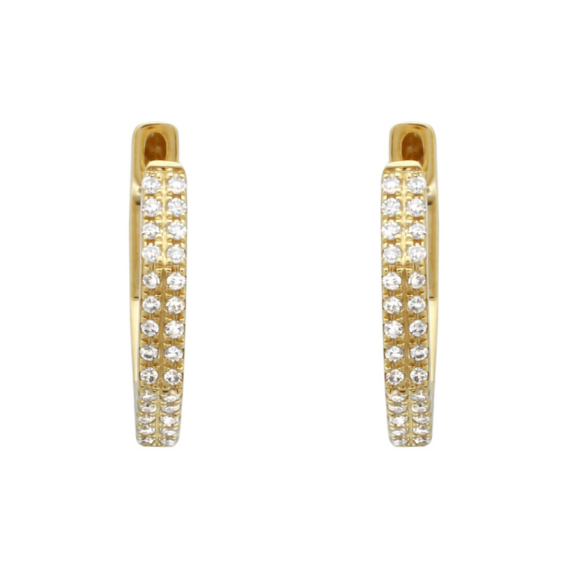 Diamond Octagon Hoops.