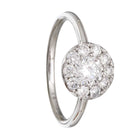 Big Halo Stack Engagement Ring.