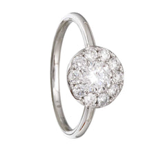 Big Halo Stack Engagement Ring.