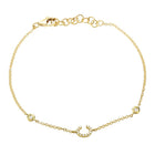 Initial Charm Link Bracelet.
