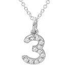 Number Pendant Necklace.