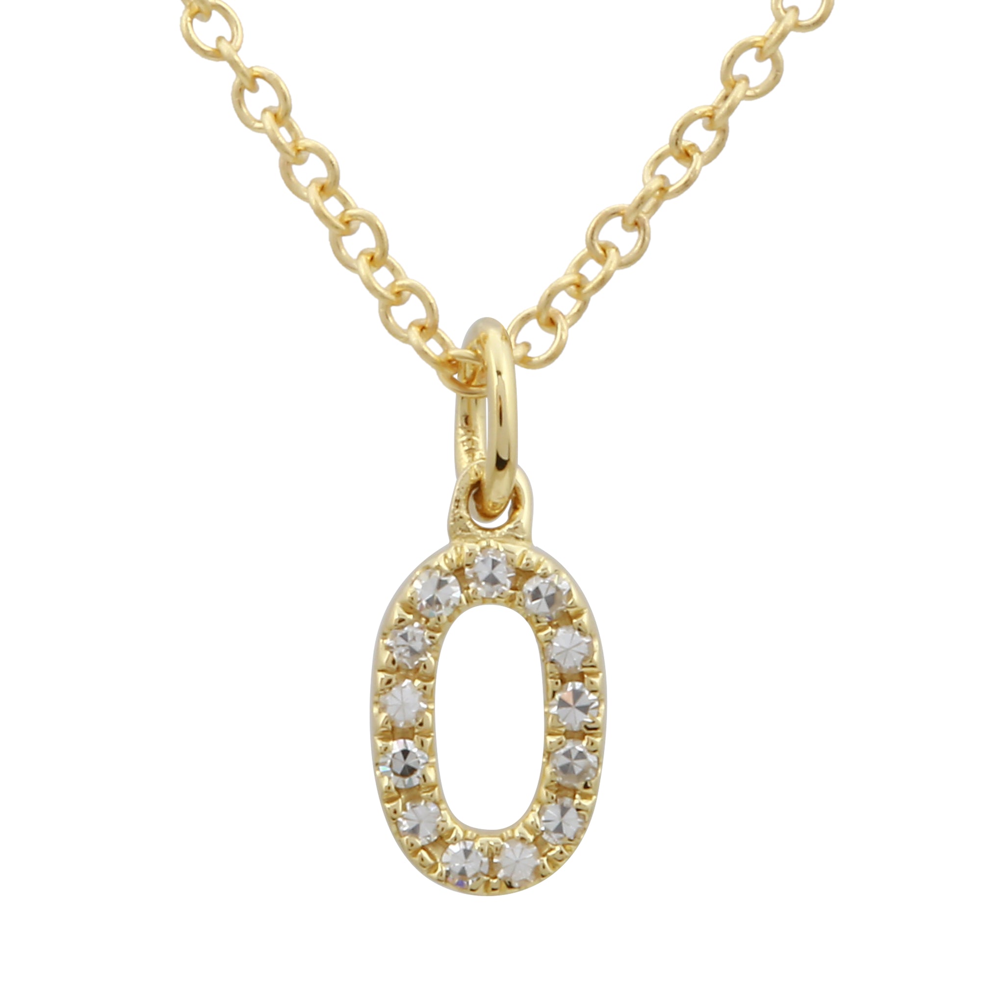 Number Pendant Necklace.