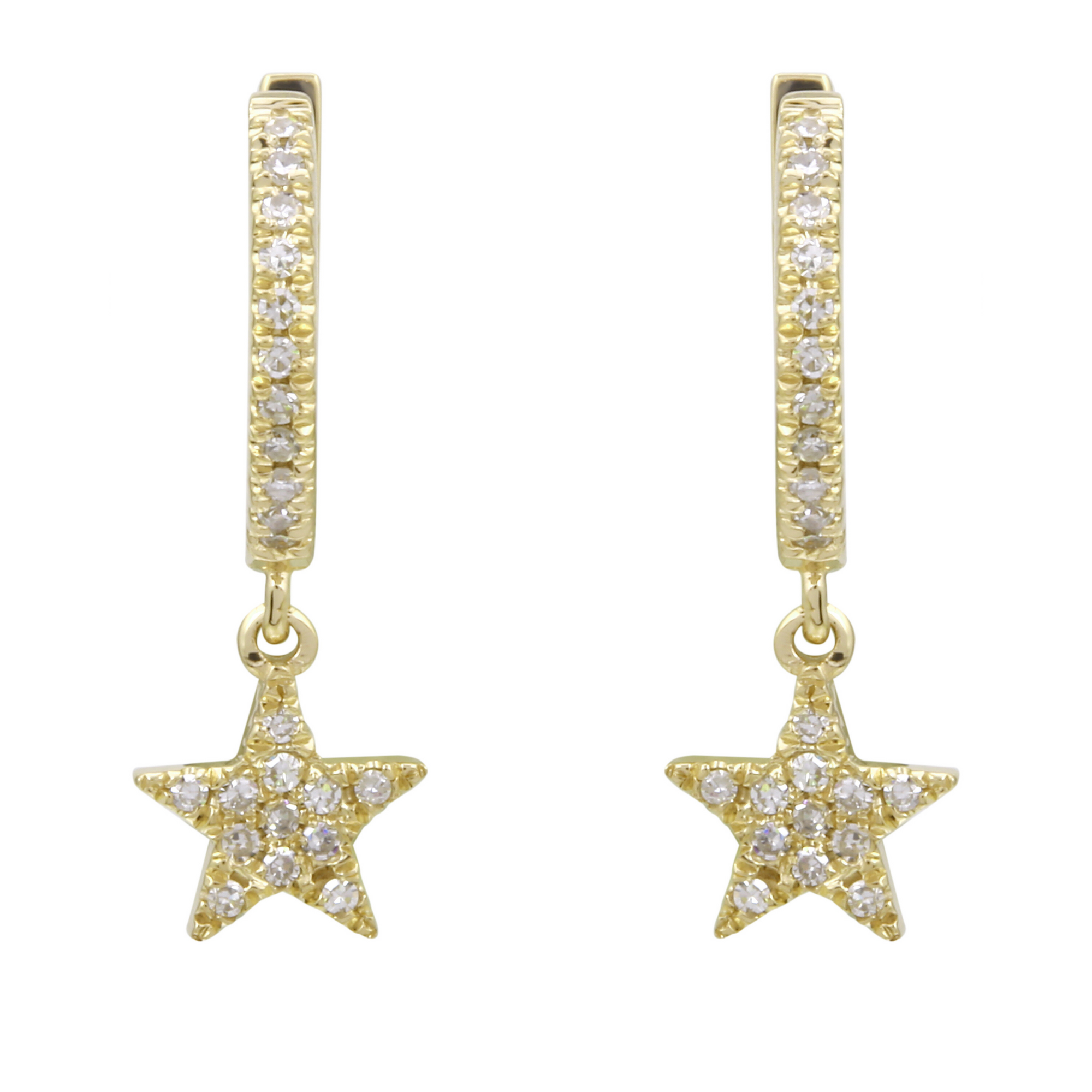 Star Dangle Hoops.