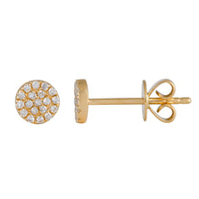 Mini Disc Diamond Studs.