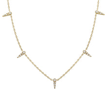 Black & White Diamond Tassel Strand Necklace.