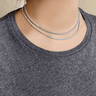 5 Carat Classic Diamond Tennis Necklace.