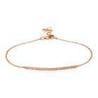 Curved Bar Link Bracelet.