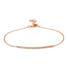 Curved Bar Link Bracelet.
